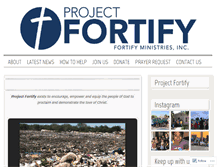 Tablet Screenshot of projectfortify.org